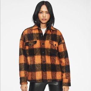 Anine Bing Samone Orange Plaid
